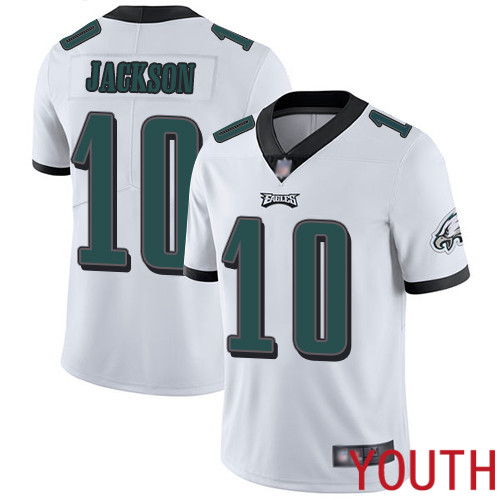 Youth Philadelphia Eagles 10 DeSean Jackson White Vapor Untouchable NFL Jersey Limited Player Football